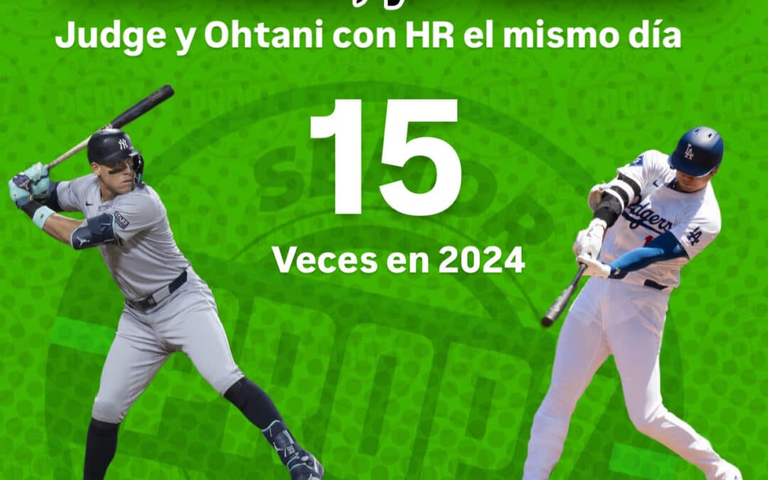 Por si querían saber, Jonrones de Ohtani y Judge en un mismo día